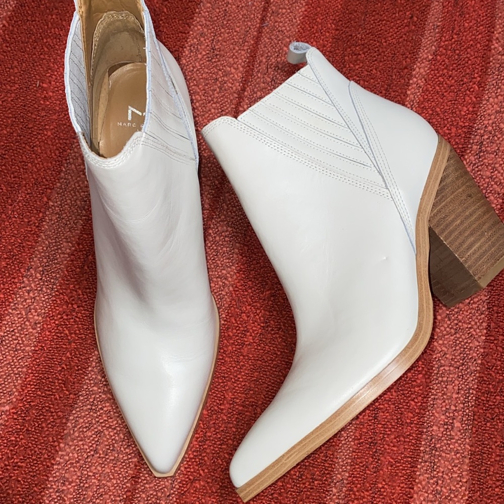 MARC FISHER LEATHER WESTERN BOOTIE SZ 11 NWOB
